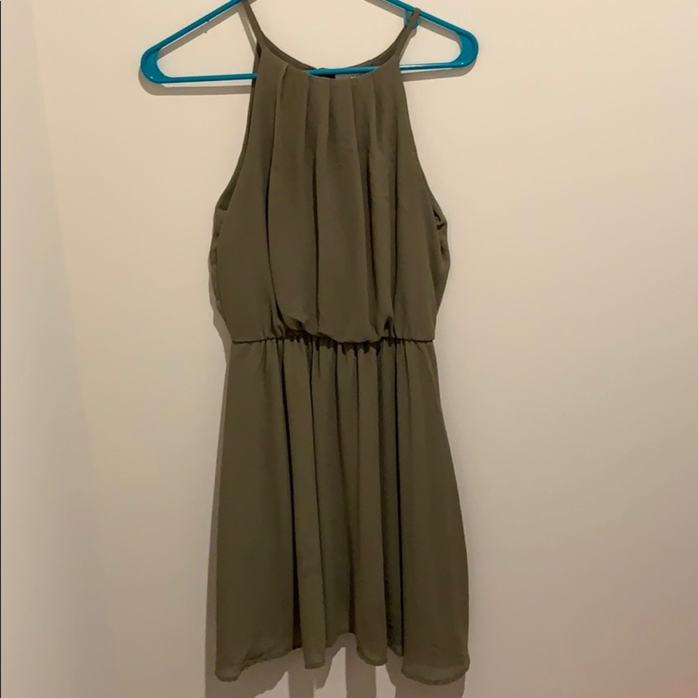 Olive green dress